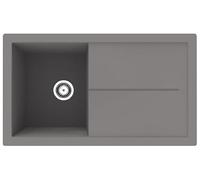 Respekta Cleveland - Fregadero de minerales (1 lavabo empotrable, 86 x 50 cm, apto para armarios bajos a partir de 50 cm de ancho)