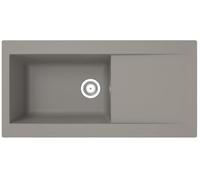 Respekta Denver Fregadero encastrable Mineralite 100x50 cm, gris hormigón