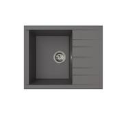Respekta Houston Mineralite - Fregadero empotrable (1 lavabo mineral, 62 x 50 cm, apto para armarios bajos a partir de 50 cm de ancho)