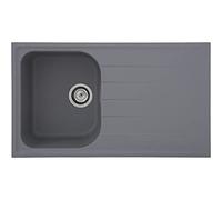 Fregadero Cocina Integrado Lavabo Granito 86 x 50 Gris respekta Orlando