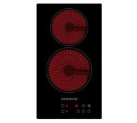 Respekta Placa vitrocerámica, 30 cm, KM9131T-19, negro, 2 zonas