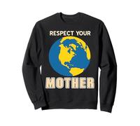 Respeta a la Madre Tierra Ecología Clima Verde Sudadera