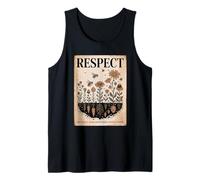 Respeta a las abejas locales Novedad de flores silvestres Camiseta sin Mangas