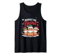 Respeta a The Beard, reptil navideño, Pogona, dragón barbudo Camiseta sin Mangas