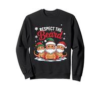 Respeta a The Beard, reptil navideño, Pogona, dragón barbudo Sudadera