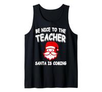 Respeta A Tu Maestro Papá Noel Humor Navidad Camiseta sin Mangas