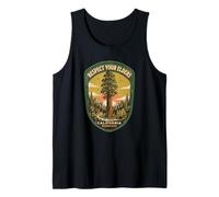 Respeta a Tus Ancianos California Redwoods Nature Arbor Day Camiseta sin Mangas