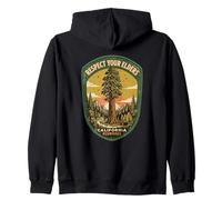 Respeta a Tus Ancianos California Redwoods Nature Arbor Day Sudadera con Capucha