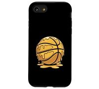 Respeta el Goteo Golden Ice Cream Gold Basketball Goteo Carcasa para iPhone SE (2020) / 7/8