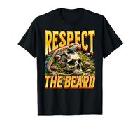 Respeta la barba, divertida cita de dragón barbudo, amante de los lagartos Camiseta