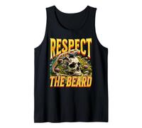 Respeta la barba, divertida cita de dragón barbudo, amante de los lagartos Camiseta sin Mangas