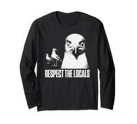 Respetar a Las gaviotas Locales | Funny Scary Food Stealers Manga Larga