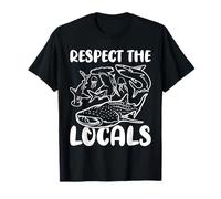 Respetar a los lugareños Proteger el tiburón Salvar nuestros océanos Camiseta