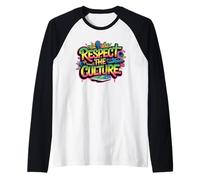 Respetar la cultura Grafiti Hip-Hop urbano Arte callejero Camiseta Manga Raglan