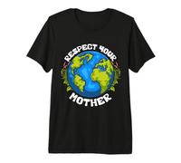 Respetar la Madre Tierra Celebrar el Día de la Tierra Camiseta Premium