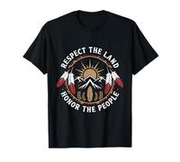 Respetar la Tierra indígena nativa Americana Camiseta