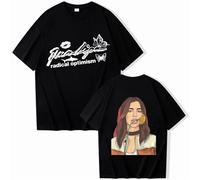 Respeto Camiseta De Cantante Dua, Camiseta De Algodón con Divertidos Dibujos De Lipa, Camiseta Vintage De Manga Corta con Cuello Redondo, Camiseta Musical, Regalo De Seguidor, XS-3XL-Black||XS