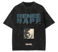 Respeto Camiseta De Cantante Renee Rapp, Camiseta Estampada con Álbum, Camiseta Lavada, Camiseta Extragrande, Camiseta para Hombre Y Mujer, XS-3XL-Black||S