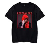 Respeto Camiseta De Central CEE Merch, Rapero Hiphop, Verano para Mujeres/Hombres, Camiseta De Manga Corta con Cuello Redondo, Camiseta Informal XS-4XL-Black||XS