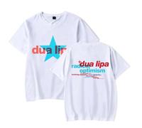 Respeto Camiseta para Hombre Dua Lipa Merch, Camiseta A La Moda para Hombre Y Mujer, Sudadera, Pantalón Corto Informal De Verano, Camiseta De Manga XS-3XL-Black||XS