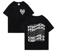 Respeto Camiseta Renee Rapp para Hombre Y Mujer, Camiseta Holgada De Algodón con Cuello Redondo, Camiseta De Manga Corta, Algodón Puro, Regalo De Seguidor De Cantante XS-3XL-Black||XS