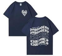 Respeto Camiseta Renee Rapp para Hombre Y Mujer, Camiseta Holgada De Algodón con Cuello Redondo, Camiseta De Manga Corta, Algodón Puro, Regalo De Seguidor De Cantante XS-3XL-Black||XS