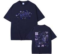 Respeto Camisetas para Hombre Camisetas De Gran Tamaño A La Moda para Mujer Camisetas De Manga Corta Estampadas Olivia Rodrigo Guts Camisetas Informales De Verano Unisex-Black||XS