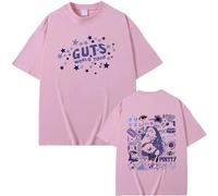 Respeto Camisetas para Hombre Camisetas De Gran Tamaño A La Moda para Mujer Camisetas De Manga Corta Estampadas Olivia Rodrigo Guts Camisetas Informales De Verano Unisex-Black||XS