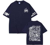 Respeto Cantante Natanael Cano Camiseta De Algodón Estampada Camiseta para Hombres Y Mujeres Camiseta Informal De Gran Tamaño Camiseta De Hip-Hop para Hombres Camiseta Y2K XS-3XL-Black||XS