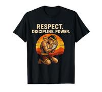 Respeto Disciplina Power Muay Thai Fighter Camiseta
