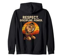 Respeto Disciplina Power Muay Thai Fighter Sudadera con Capucha