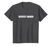 Respeto Ganado Camiseta, Niños, Jaspeado Oscuro, 3 años