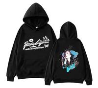 Respeto Sudadera con Capucha con Estampado De Rapero Dua-Lipa Sudadera con Capucha De Manga Larga Sudadera Unisex LIPA Sudadera con Capucha Divertida De Dibujos-Black||XS