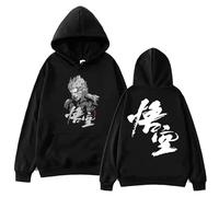 Respeto Sudadera con Capucha para Hombre, De Manga Larga, con Estampado De BlackMyth Wukong, Unisex, para Fanáticos, Tallas XS A 3XL-Black||XS