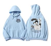 Respeto Sudadera con Capucha para Hombre/Mujer Li-Am Singer Pa-yne Unisex con Estampado Hip Hop Sudadera Hip Hop con Capucha para Fans De Singer XS-3XL-Aqua Blue||x_l