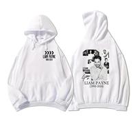 Respeto Sudadera con Capucha para Hombre/Mujer Li-Am Singer Pa-yne Unisex con Estampado Hip Hop Sudadera Hip Hop con Capucha para Fans De Singer XS-3XL-White||3X_l