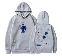 Respeto Sudadera con Capucha para Mujeres Y Hombres Milo J 111 Álbum Sudadera con Capucha Pop Singer Merch Unisex Manga Larga Ropa De Calle Sudadera con Capucha Ropa De Moda XS-3XL-Black||XS