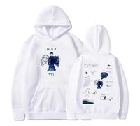 Respeto Sudadera con Capucha para Mujeres Y Hombres Milo J 111 Álbum Sudadera con Capucha Pop Singer Merch Unisex Manga Larga Ropa De Calle Sudadera con Capucha Ropa De Moda XS-3XL-Black||XS