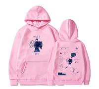 Respeto Sudadera con Capucha para Mujeres Y Hombres Milo J 111 Álbum Sudadera con Capucha Pop Singer Merch Unisex Manga Larga Ropa De Calle Sudadera con Capucha Ropa De Moda XS-3XL-Black||XS