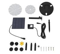 Respice Finem Kit con energía solar potente jet con material ABS para baños de pájaros jardines patios traseros piscinas y tanques de pescado entrada 4 5 10v 0 150 cm 0 200l H
