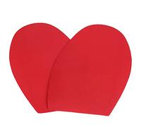 Respicefinem 1 par de zapatos reparación suelas de goma desgaste suelas antideslizantes para zapatos de cuero protección marrón oscuro tacones de repuesto con función (Roja)