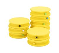 Respicefinem 10 -stcs bobinas de espuma de pescado premium hechas de suave Eva Foam Multipurpose Outdoor Fish Bobinado en color naranja para un devanado seguro y confiable de (amarillo)