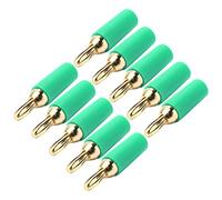 Respicefinem 10Pcs Conector Tipo Banana de 2.5 mm de Latón Chapado Conectores Macho Tipo Soldadura Kit de Accesorios para Alta onectores de Alta Transmisión