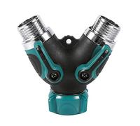 Respicefinem 1pc NPT3 4 2 vías Manguera de jardín pesado División de forma de forma Y Válvula de agua Conector Conector de zinc