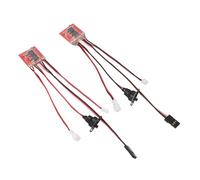 Respicefinem 2 Piezas 30A Cepillado ESC Control de cabrestante Controlador de Velocidad bidireccional con Freno Compatible con Axial SCX24 1 24 y K969 1 24 RC Coches Ligero