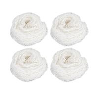 Respicefinem 4 rollos de malla para carne, algodón, carne ahumada, aves de corral, jamón, red para envolver carne de vacuno, fabricación de salchichas