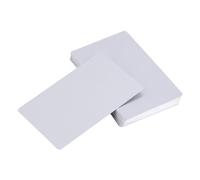 Respicefinem 50Pcs Impressive Blanks Mark Engraved Metal Business Visiting Name Cards Yellow Aluminium Alloy Solid Non Toxic Suitable For First Meetings (Silver)
