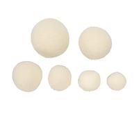 Respicefinem 6pcs Bolas de secado de lana Reduzca la electricidad estática Impureza de adsorbancia Bola de suavizado de telas para lavar la ropa suave su ropa mientras ahorra