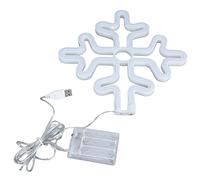 Respicefinem 70in Christmas Snowflake LED Neon Sign Romantic and Stylish for Christmas Decoration with Power Supply 5V Low Energy Consumption Life