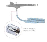 Respicefinem Adaptador de conversión de accesorios para aerógrafo para Badger Convierta el tamaño de la rosca a rosca macho BSP de 1 8 para una fácil conexión de la manguera y